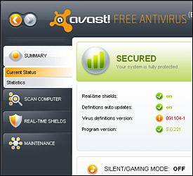 avast antivirus virus definition not updating
